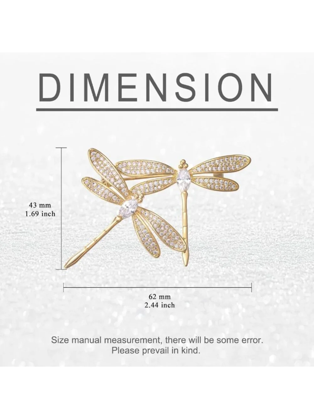 Stylish Dragonfly Brooch Pin Jewelry Gift for Women - Unique Fashion Accessory